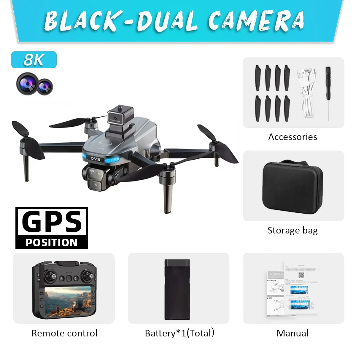 SG901 MAX GPS Drone – 8K Camera, Obstacle Avoidance