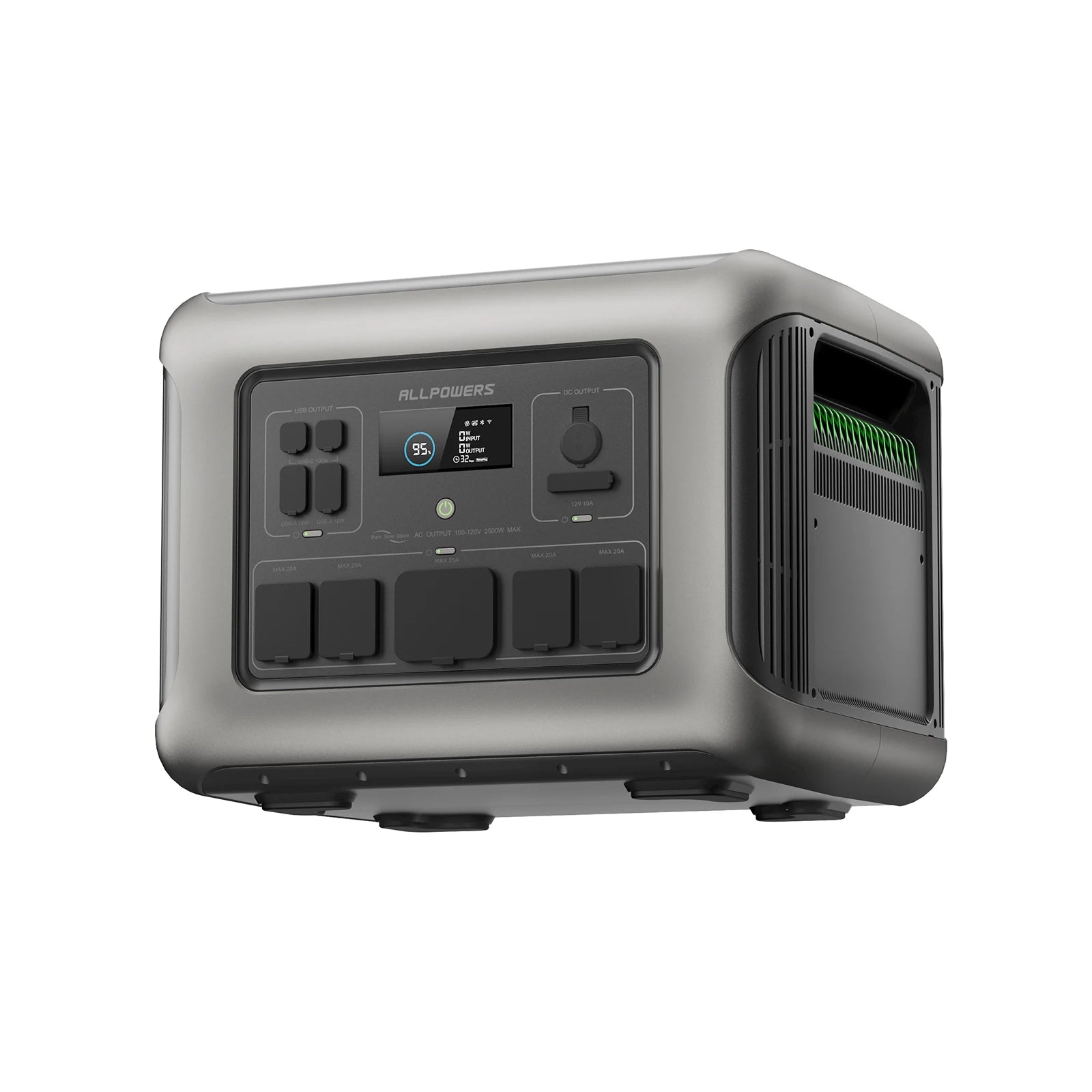 ALLPOWERS R600 Portable Power Station – 299Wh LiFePO4 Battery, 2×600W AC Outlets